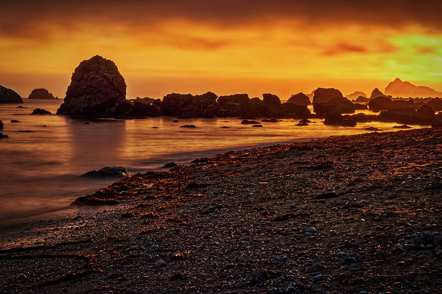 Crescent City Beach Sunset #2 Photograph by Stuart Litoff