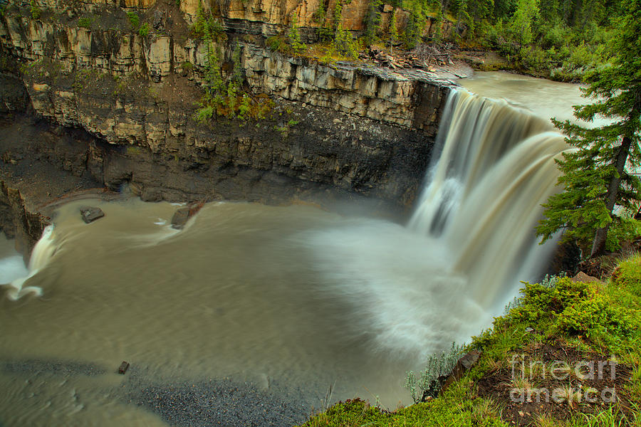 Crescent Falls On The Bighorn River Photograph by Adam Jewell