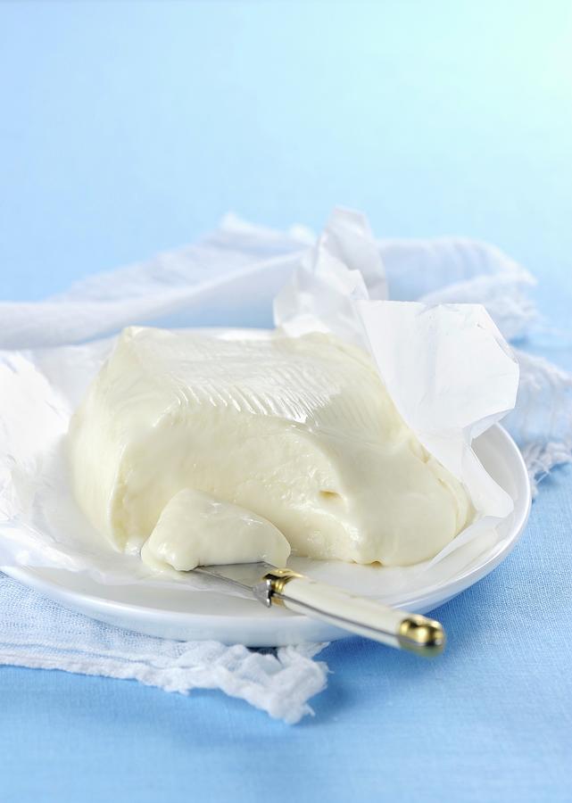 Crescenza stracchino, Italian Soft Cheese Photograph by Franco Pizzochero