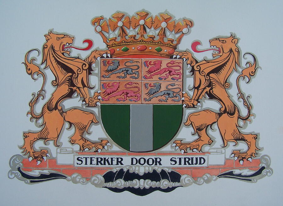 Crest of Arms of the City of Rotterdam Mixed Media by Constance DRESCHER