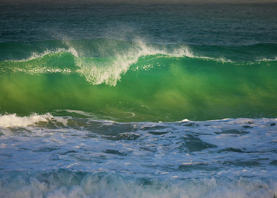 Cresting Waves Off The Shores Of Cape Photograph By Mint Images - Art 