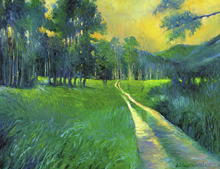 Crestone Path Painting by Richard Wallich