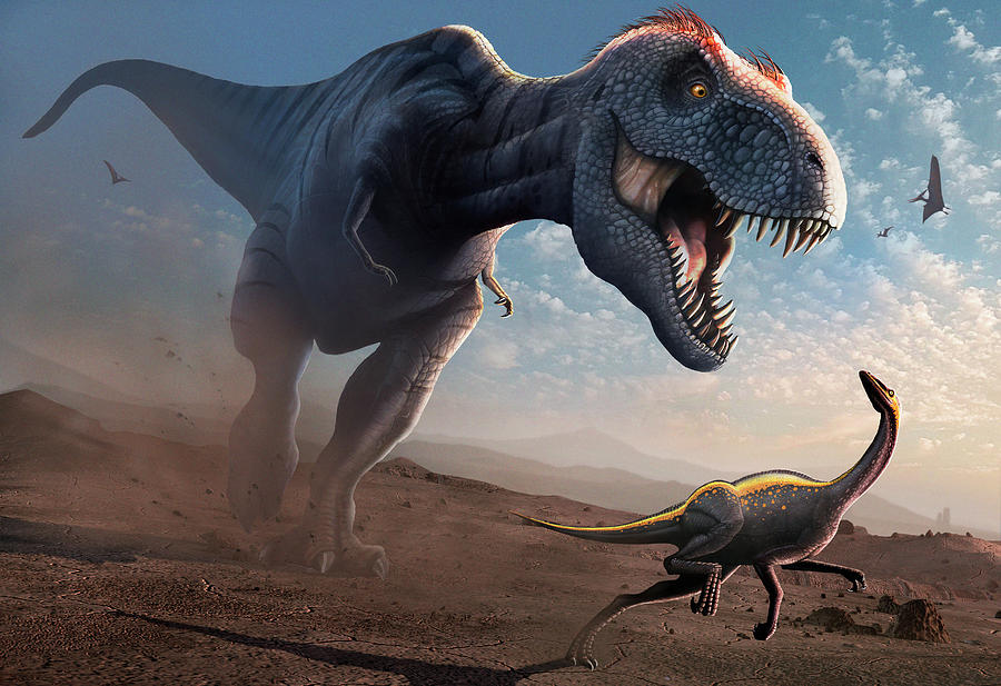 Cretaceous Showdown Digital Art by Mark Garlick - Fine Art America