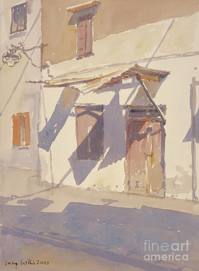 Cretan Shadows, 2002 Painting by Lucy Willis