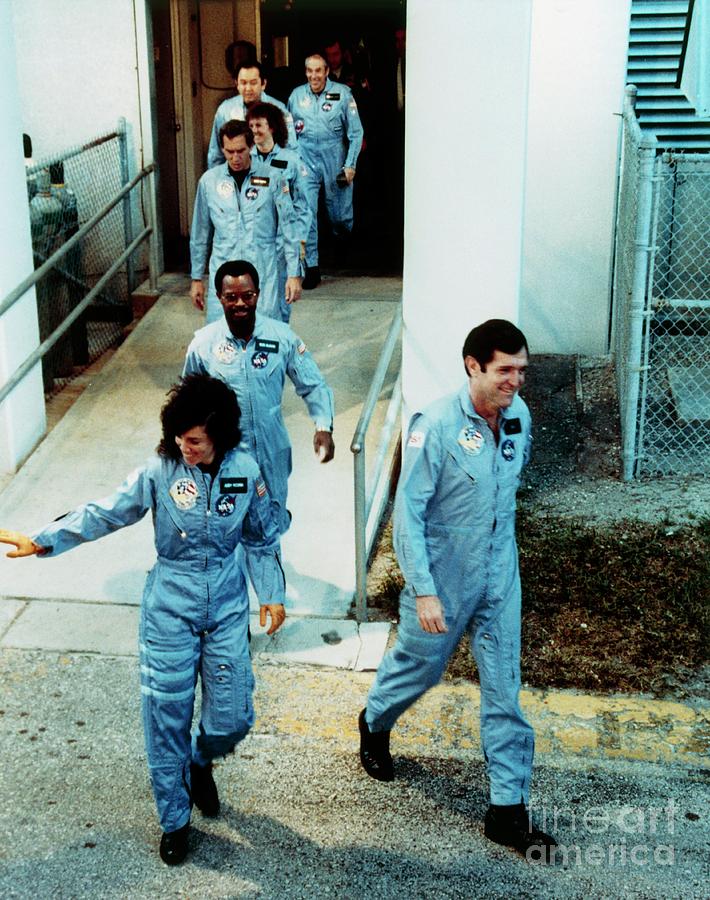 Crew Members Of The Shuttle Mission 51-l Photograph by Nasa/science Photo Library