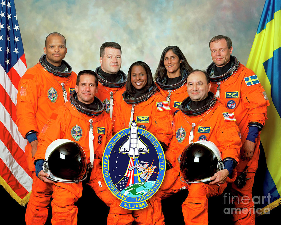 Crew Of The Sts-116 Iss Shuttle Mission Photograph by Nasa/science Photo Library