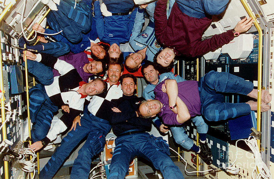 Crew Portrait For Shuttle-mir Joint Mission Sts-71 Photograph by Nasa/science Photo Library