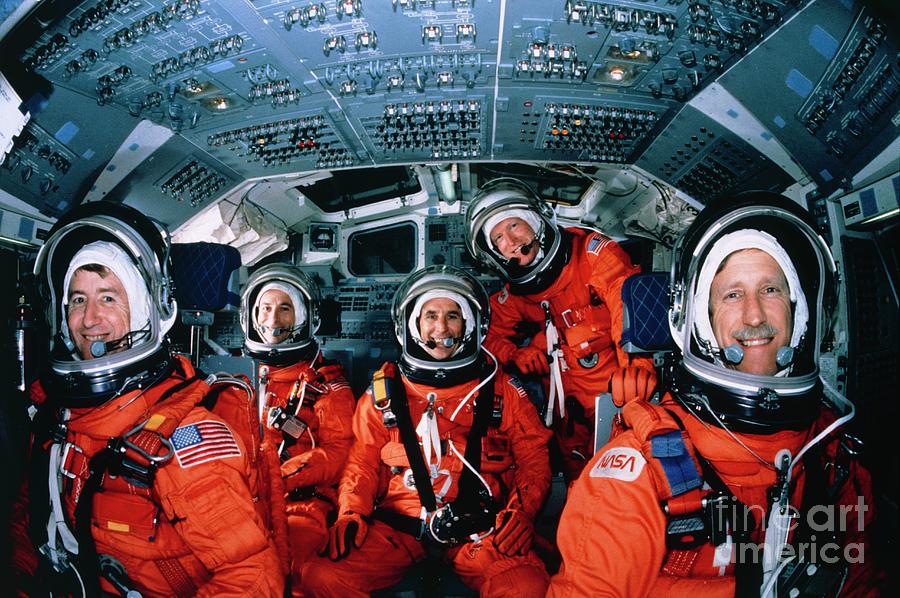 Crew Portrait In Training For Shuttle Sts-38 Photograph by Nasa/science Photo Library