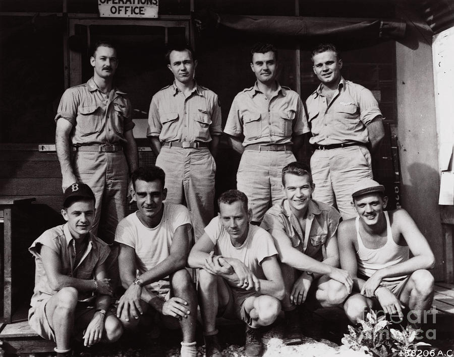 Crew Which Dropped The First Atomic Bomb Photograph by Us Air Force/science Photo Library