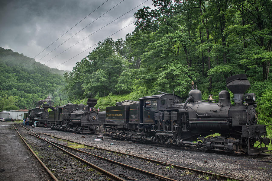 Crews work at Cass Scenic Railroad Photograph by Jim Pearson - Fine Art ...