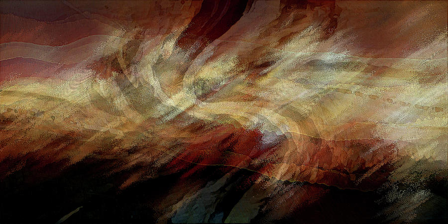 Space Digital Art - Crimson Fire Vi by David Manlove