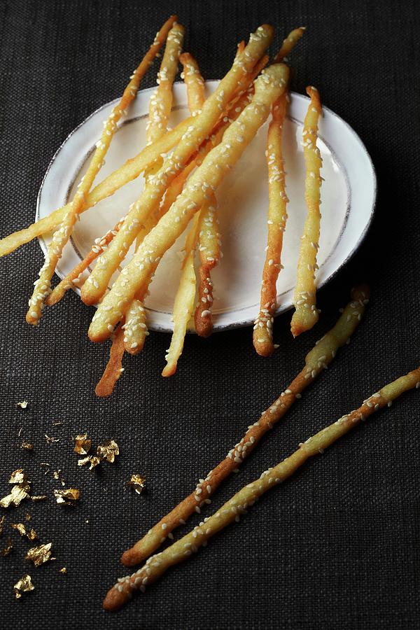 Crispy Cheese Sticks With Sesame Seeds Photograph by Atelier Mai 98