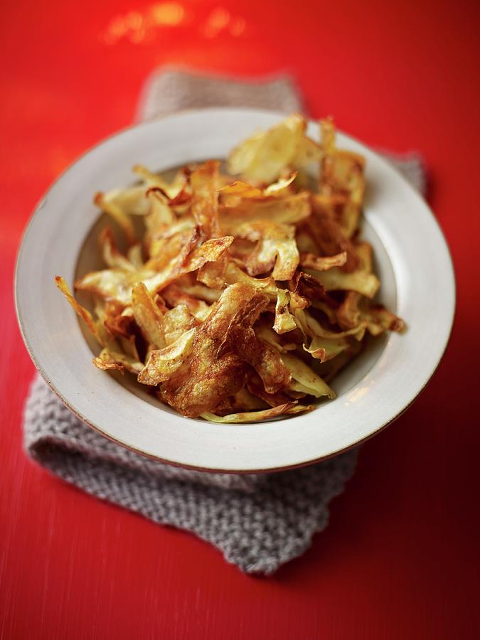 Crispy Potato Peelings As A Snack Photograph by Myles New