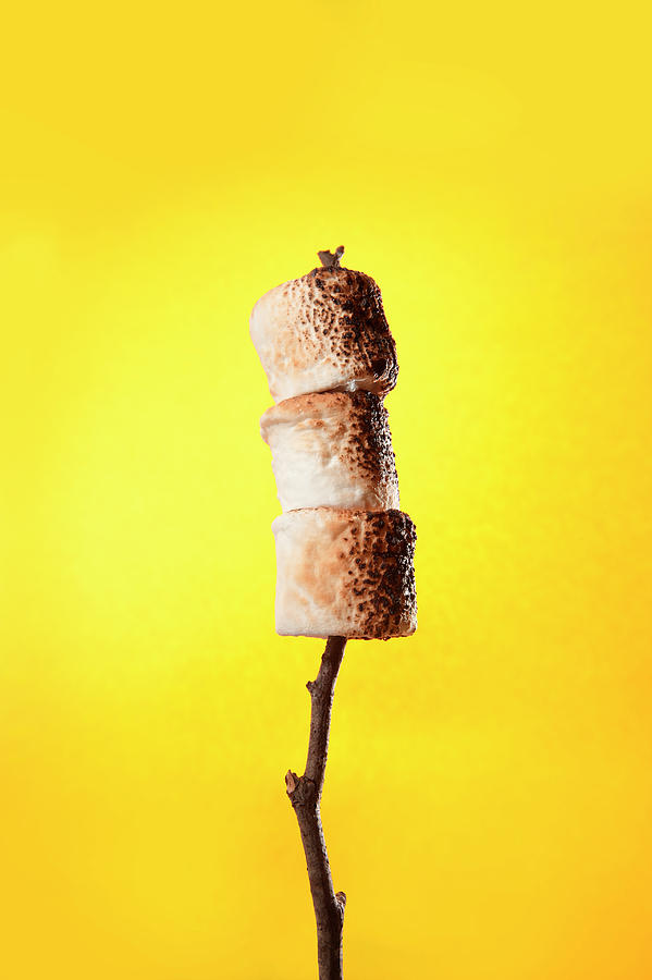 Crispy Roasted Brown Marshmallows On A Photograph by Annabelle Breakey