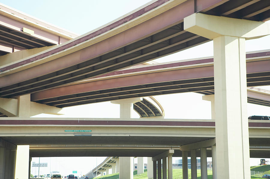 Crisscrossing Freeway Overpasses Photograph by Siri Stafford Crisscrossing Freeway Overpasses Photograph by Siri Stafford