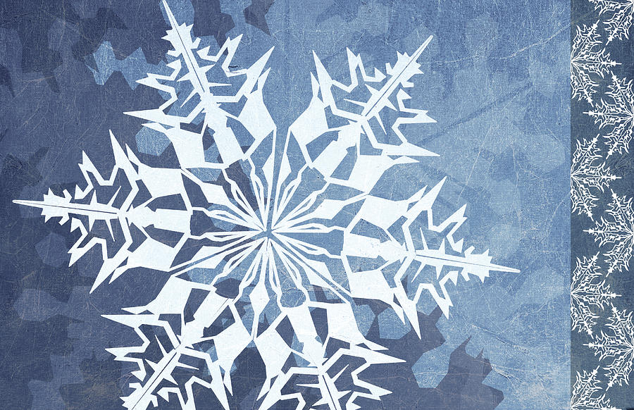 Snowflake Mixed Media - Cristal De Glace IIi by Art Licensing Studio