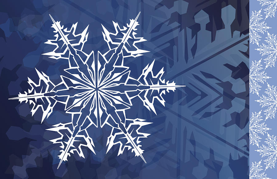 Snowflake Mixed Media - Cristal De Glace Iv by Art Licensing Studio