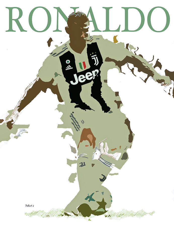 Cristiano Ronaldo- Juventus - Art Poster - Posters by Tallenge