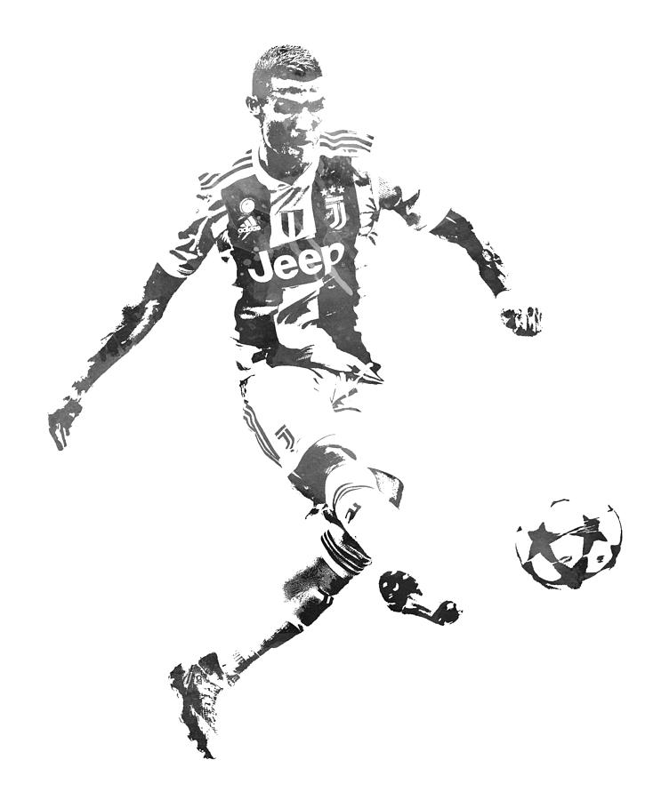 Download Cristiano Ronaldo Juventus Water Color Pixel Art 1 Mixed ...