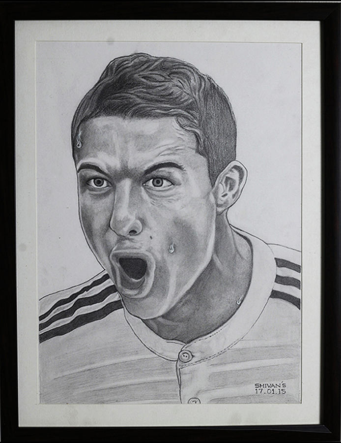 Buy Portrait of Cristiano Ronaldo Made in Pencils Online in India - Etsy