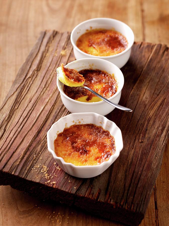 Crème Brûlée In Three Ramekins Photograph by Fotos Mit Geschmack - Fine ...