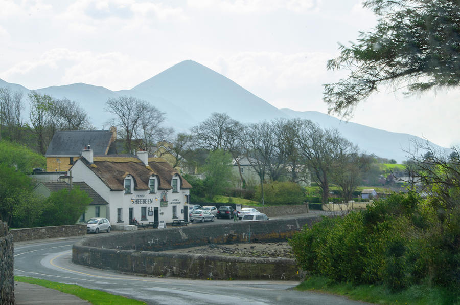 Croagh Patrick and Sheebeen Pub - County Mayo Ireland Photograph by Bill Cannon