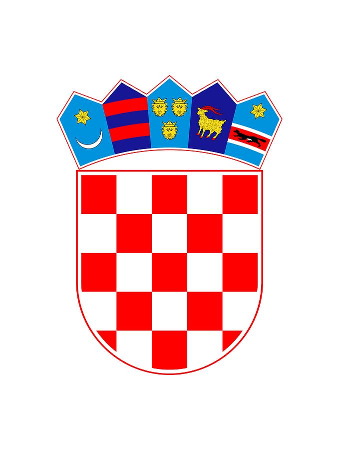 Croatia Coat of Arms Digital Art by Tilen Hrovatic | Fine Art America