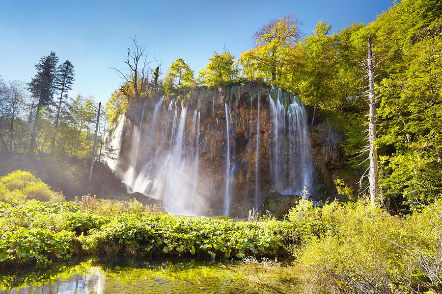 Waterfall Photograph - Croatia - Plitvice Lakes National Park by Jan Wlodarczyk