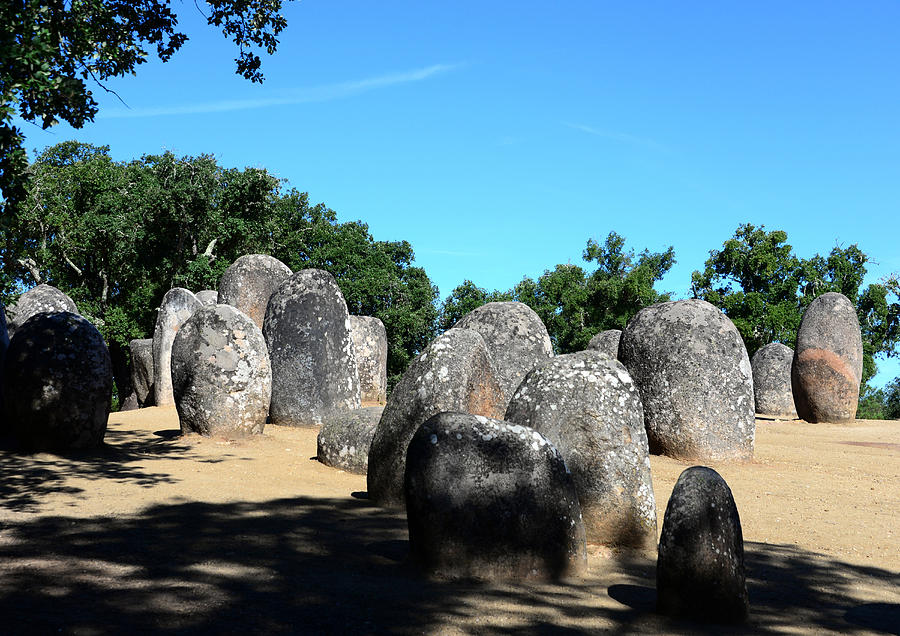 Cromeleques, Menhir Stones Near Evora, Alentejo, Portugal Photograph by Thomas Stankiewicz