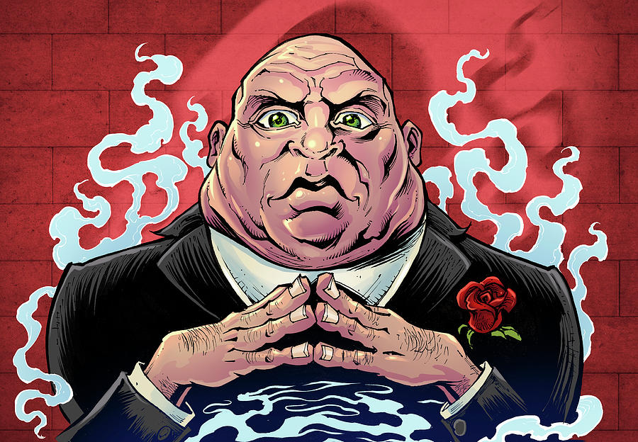 Crook Character Mob Boss Digital Art by Flyland Designs