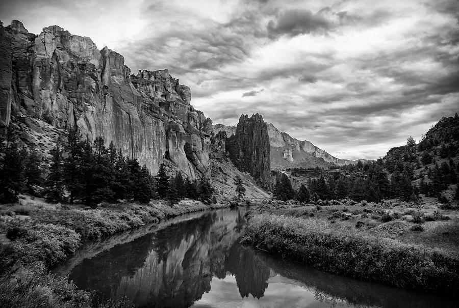 Crooked River Reflections Photograph by Steven Clark