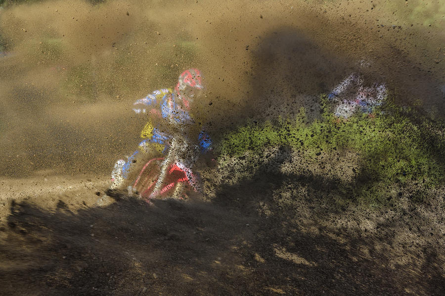 Motocross Photograph - Cross Explosion by Roberto Marini