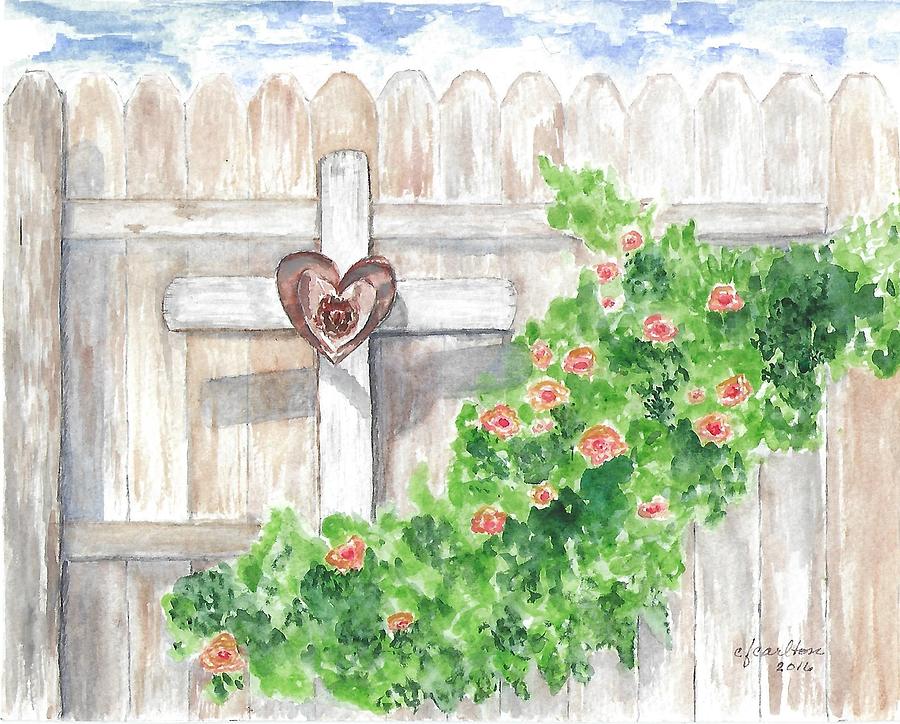 In the Garden with Him - Watercolor Painting by Claudette Carlton