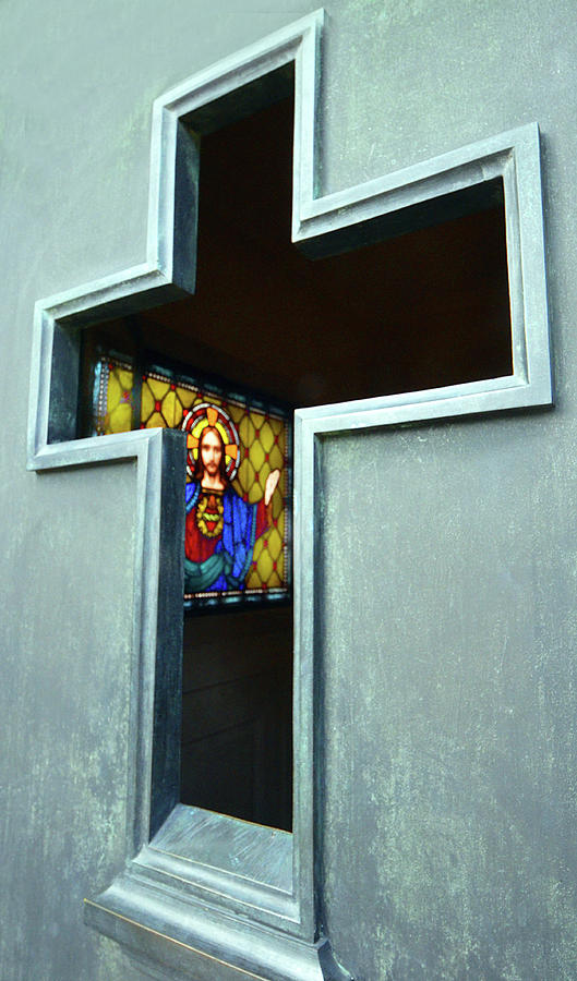 Cross Window Photograph by Bill Cain