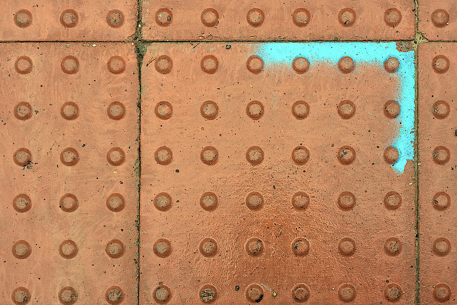 Abstract paving in the rain Photograph by Nicholas Henfrey