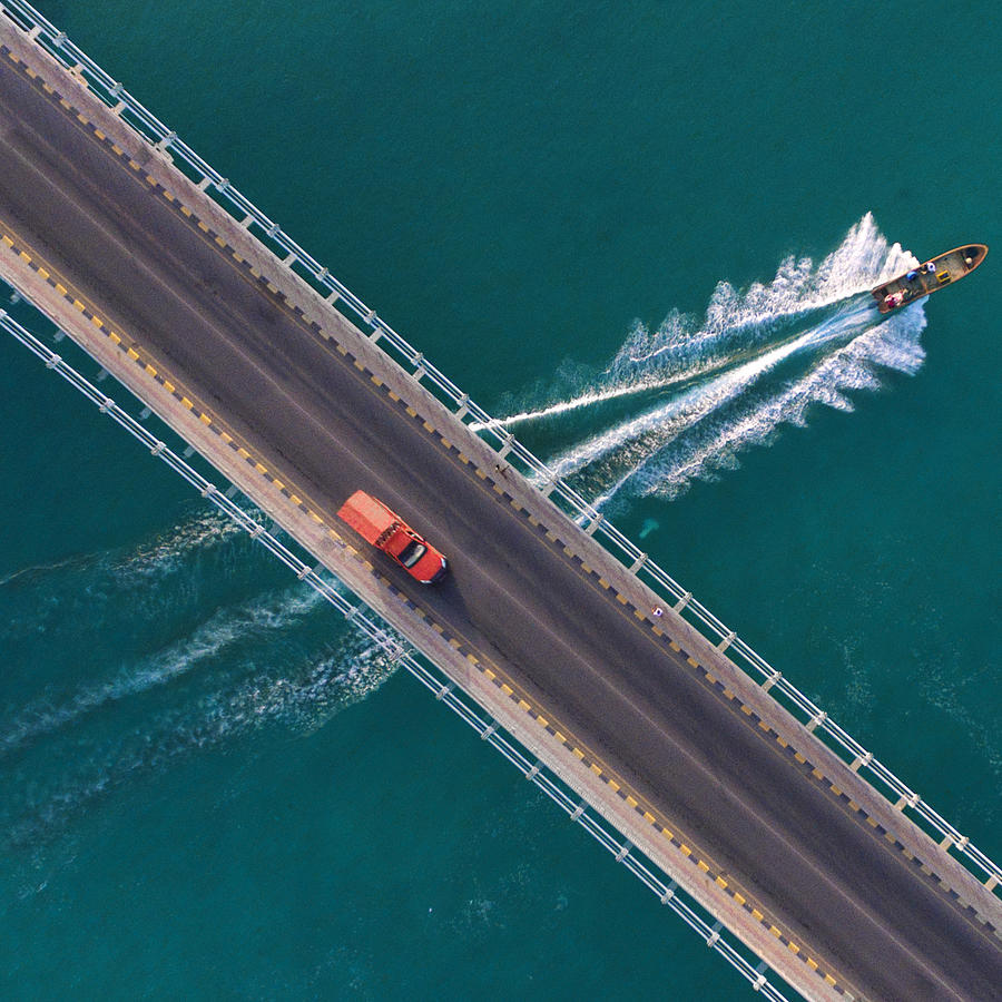Crossing The Bridge Photograph by Haitham Al Farsi