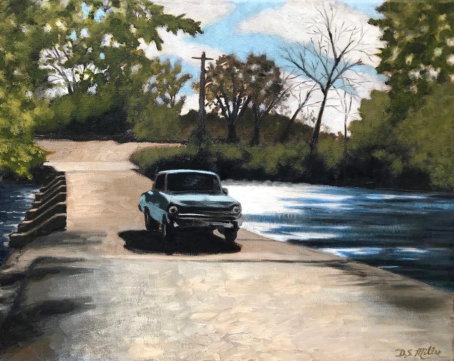 Crossing the Low Water Bridge Painting by Dustin Miller