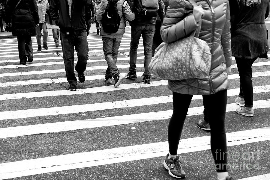 Crossings Bundled Up New York City Photograph by John Rizzuto