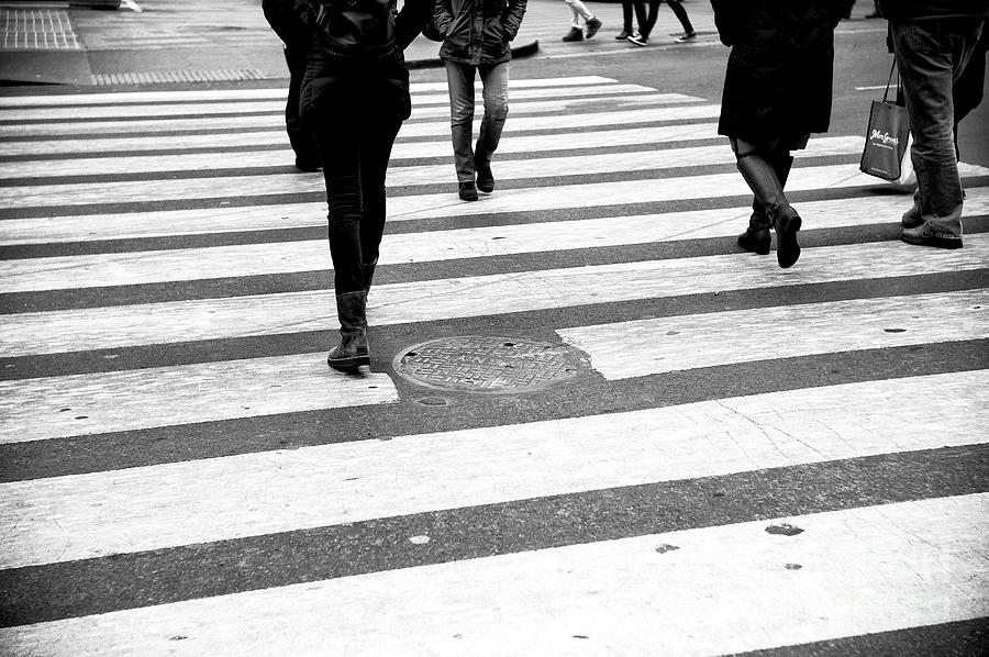 Crossings Linear New York City Photograph by John Rizzuto