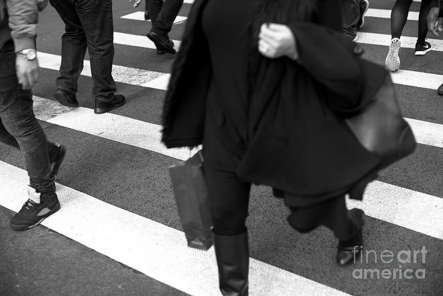 Crossings Lunch Break New York City Photograph by John Rizzuto