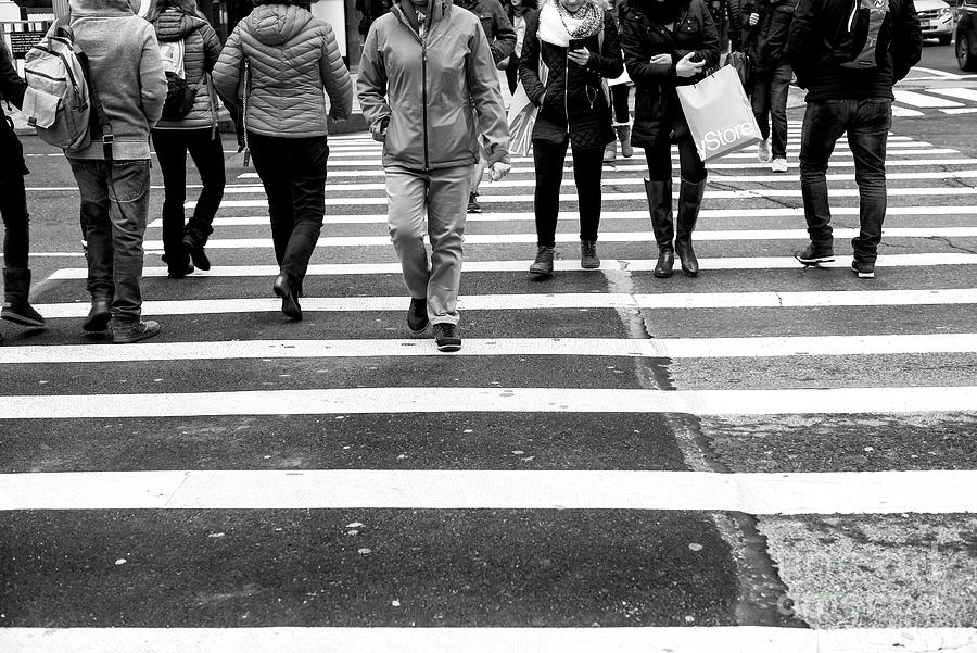 Crossings Straight Line New York City Photograph by John Rizzuto