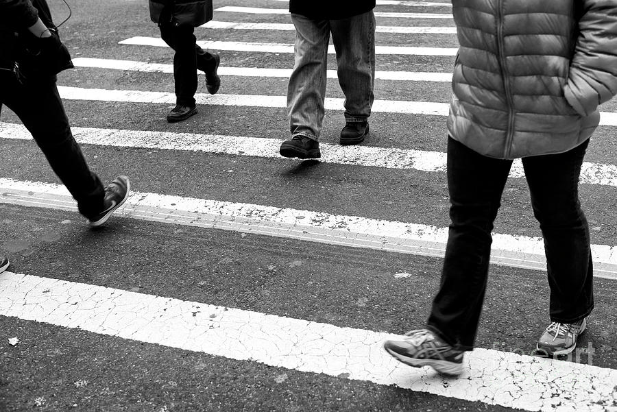 Crossings Strangers in the Night New York City Photograph by John Rizzuto
