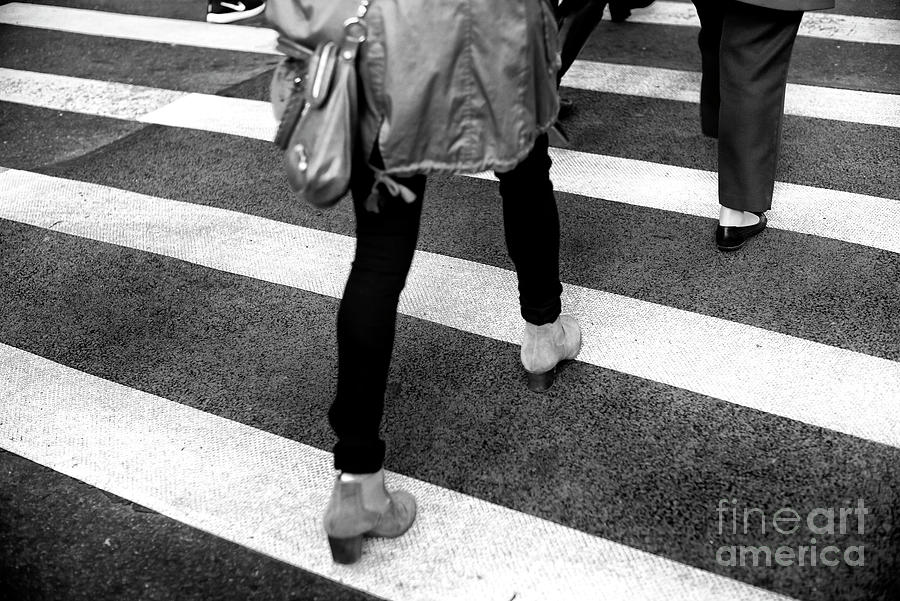 Crossings Suede Shoes New York City Photograph by John Rizzuto
