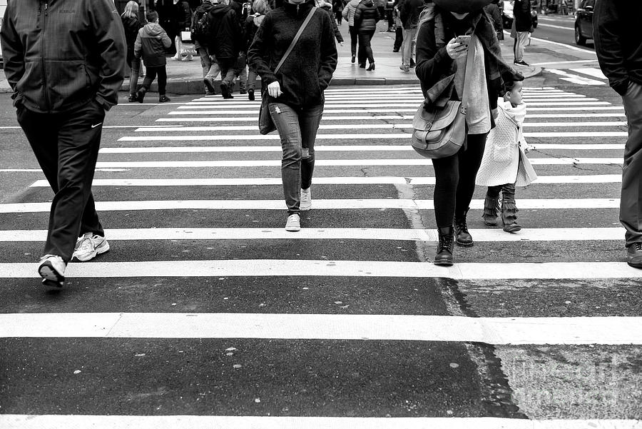 Crossings With Child New York City Photograph by John Rizzuto