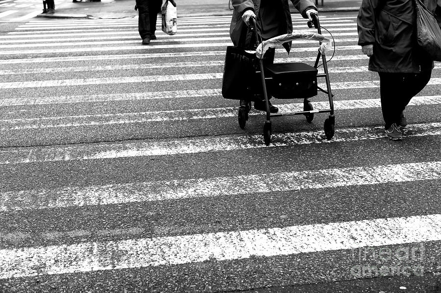Crossings With Help New York City Photograph by John Rizzuto