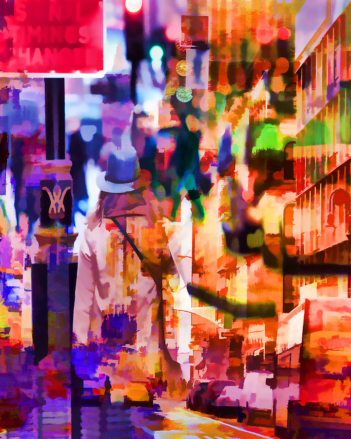 Abstract Digital Art - Crosswalk 3 by Tim Palmer