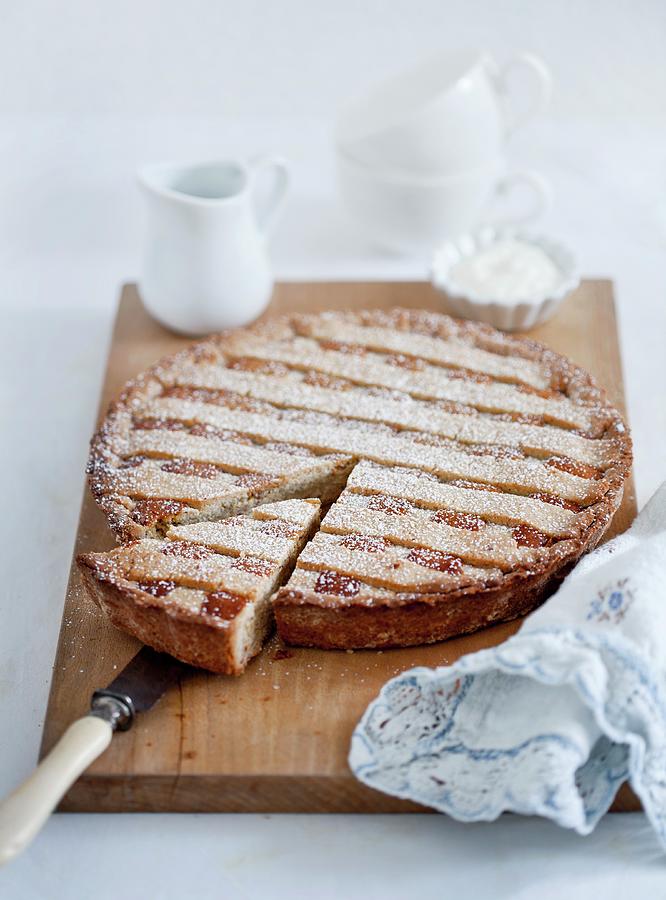 Crostata tart With Almond Filling Photograph by Leoni, Ira