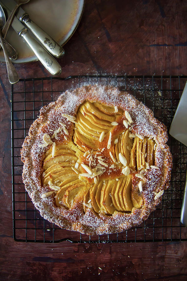 Crostata With Apples And Almonds Photograph by Patricia Miceli