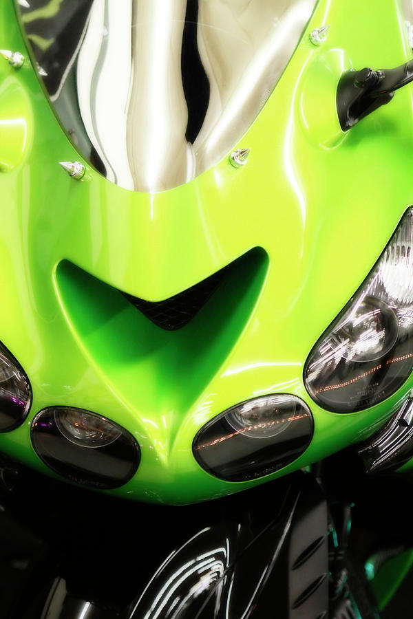 Kawasaki Green Crotch Rocket Pillow