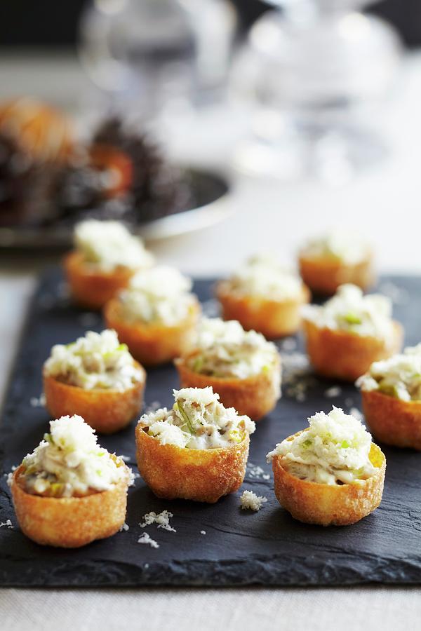 Croustades With A Shrimp And Cheese Filled sweden Photograph by Charlotte Tolhurst
